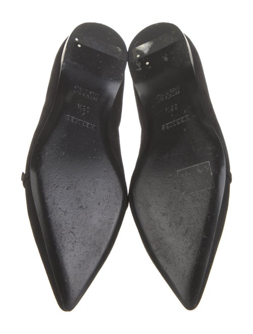 Hermès Suede Crystal Embellishments Flats