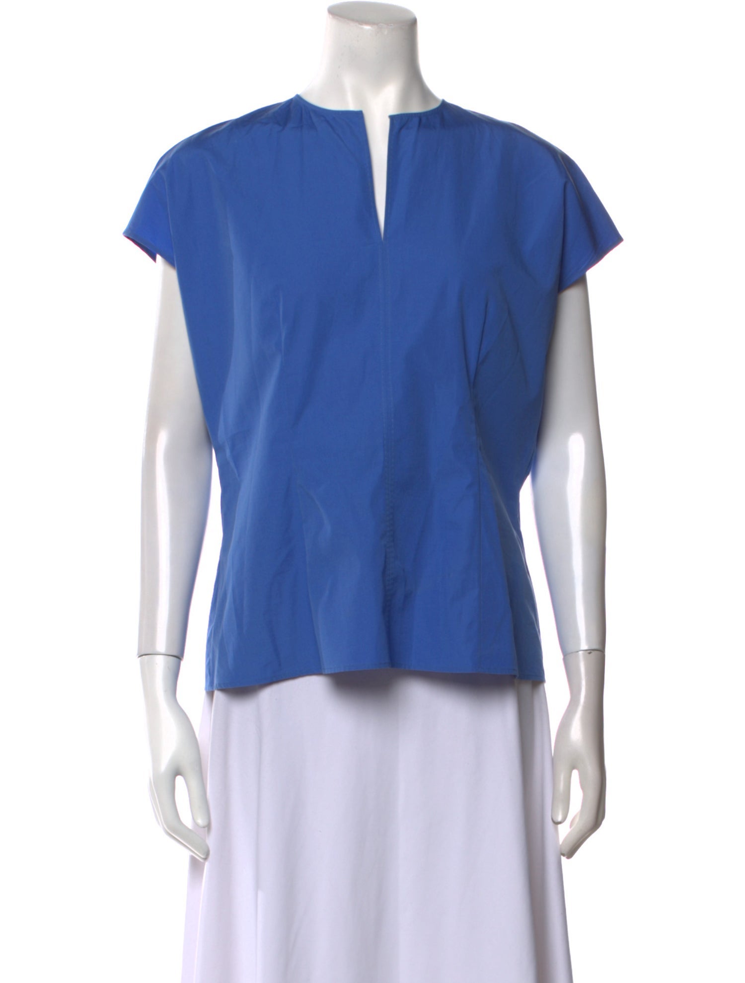 Hermès V-Neck Short Sleeve Blouse