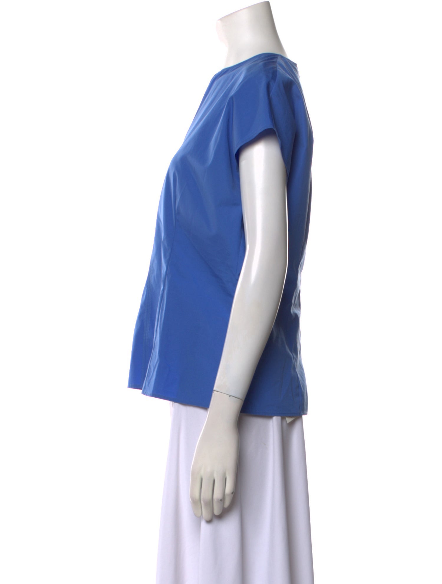 Hermès V-Neck Short Sleeve Blouse