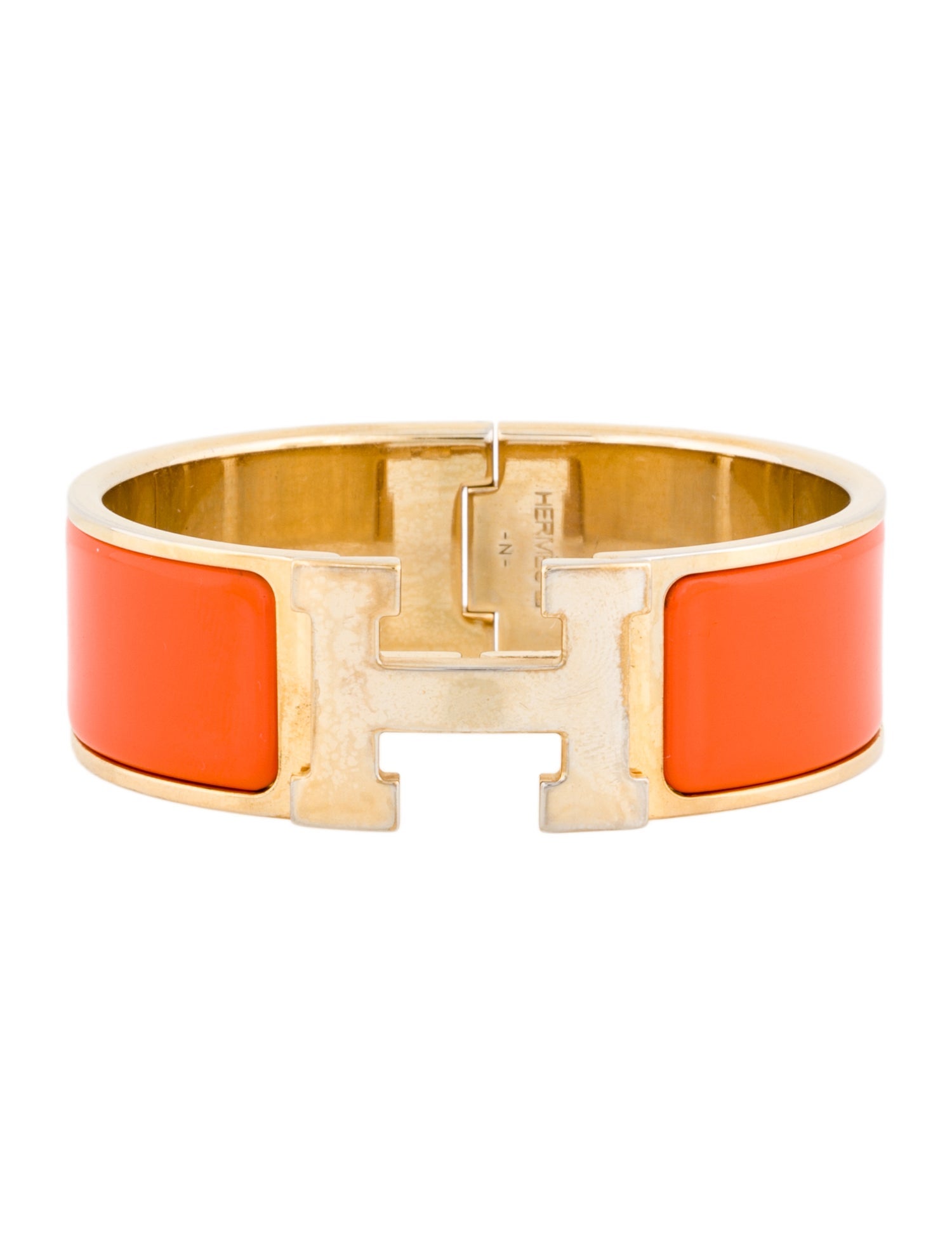 Hermès Enamel Clic Clac Bangle Bracelet