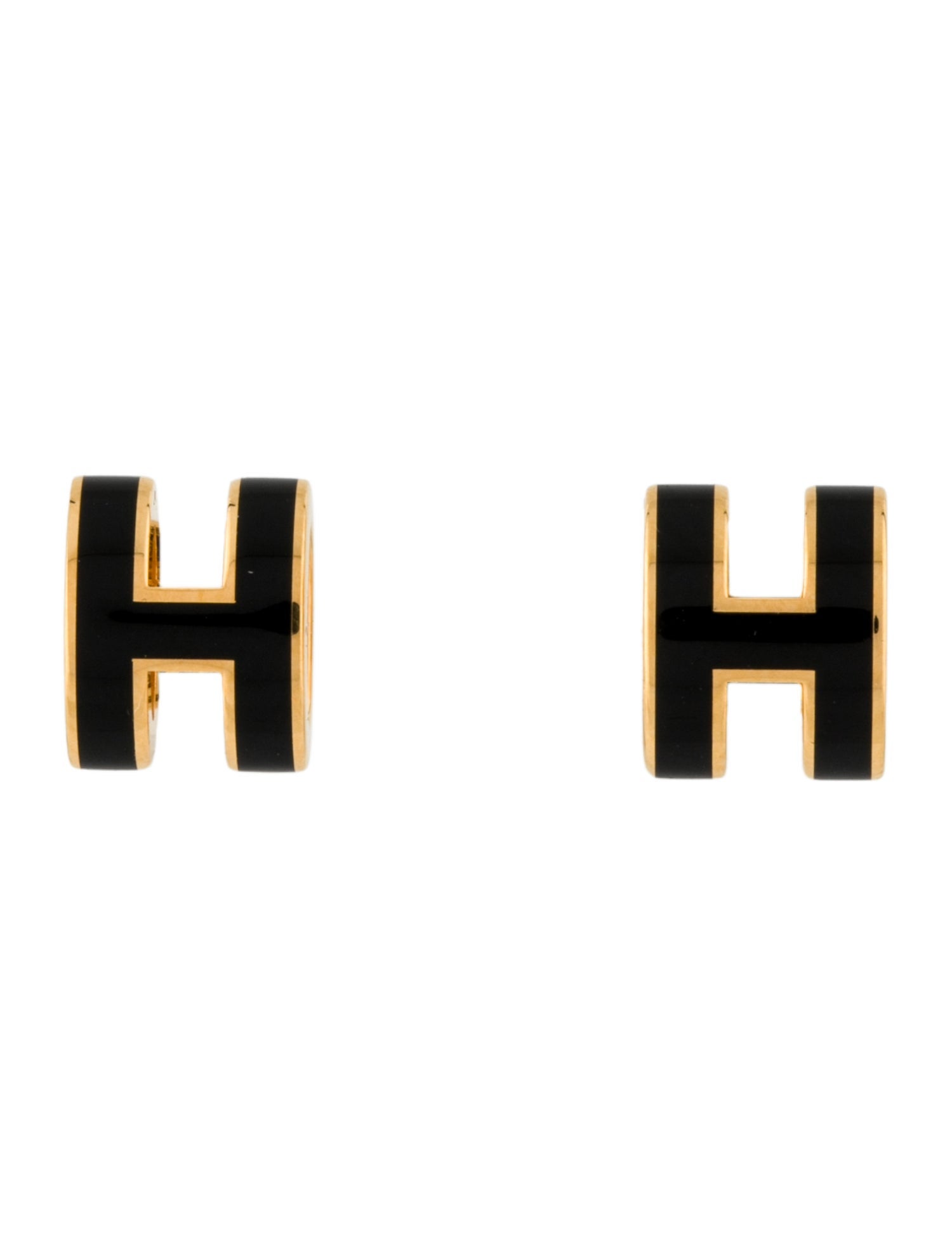 Hermès Enamel Mini Pop H Stud Earrings