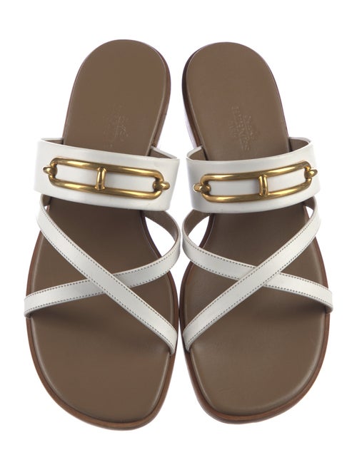Hermès Claire Leather Slides