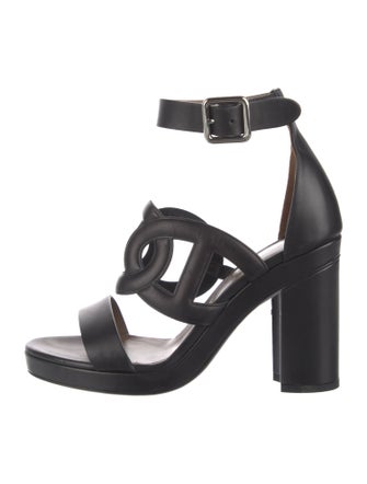 Hermès Chaîne d'Ancre Insignia Leather Sandals