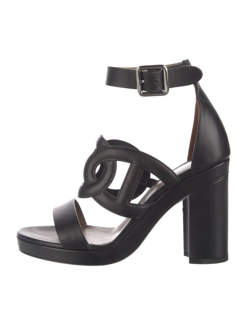 Hermès Chaîne d'Ancre Insignia Leather Sandals