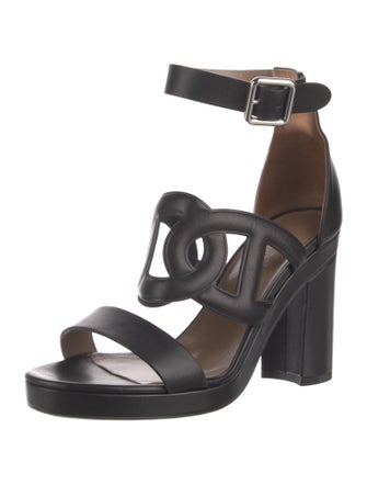 Hermès Chaîne d'Ancre Insignia Leather Sandals