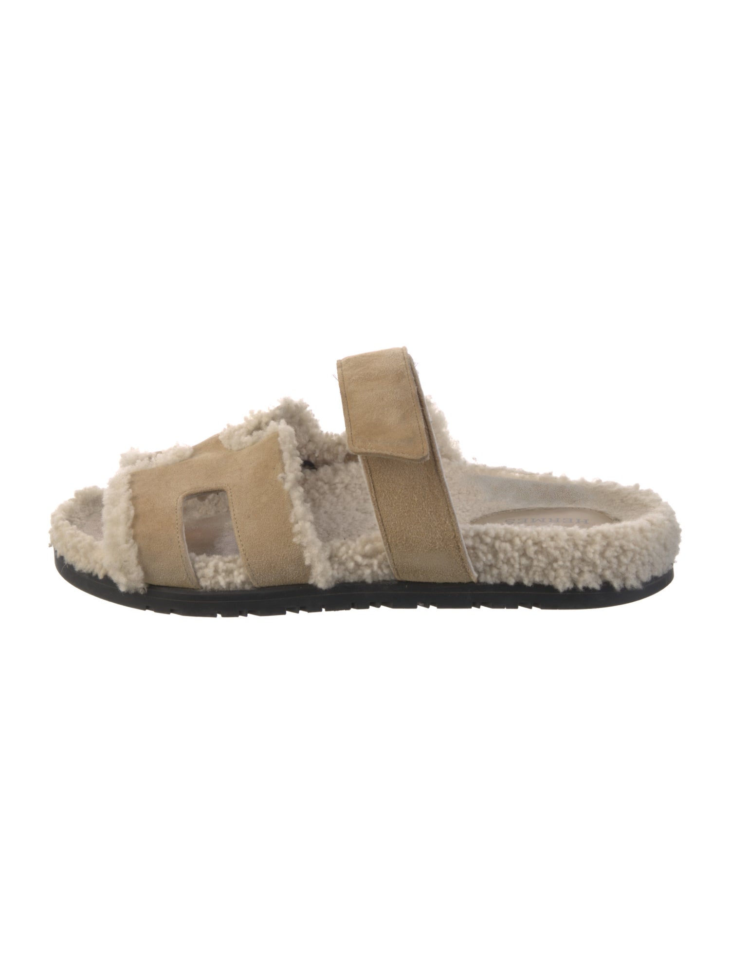 Hermès Chypre Suede Slides