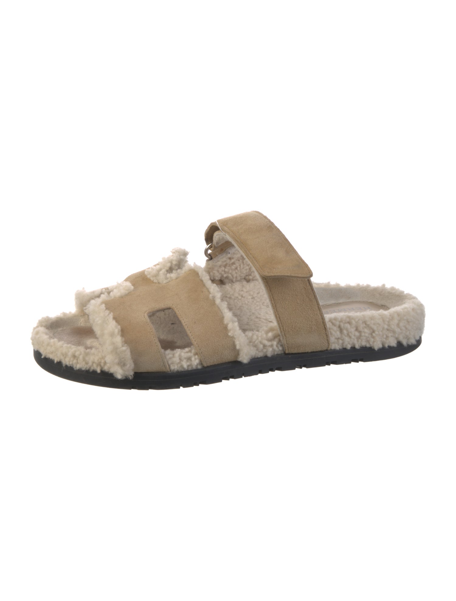 Hermès Chypre Suede Slides