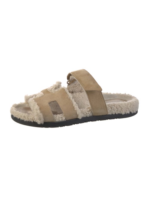 Hermès Chypre Suede Slides