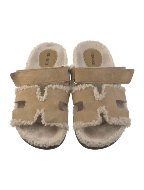 Hermès Chypre Suede Slides