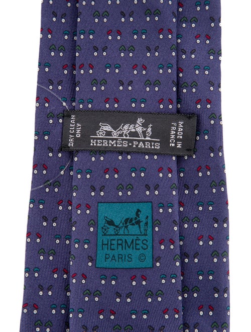 Hermès Silk Patterned Tie