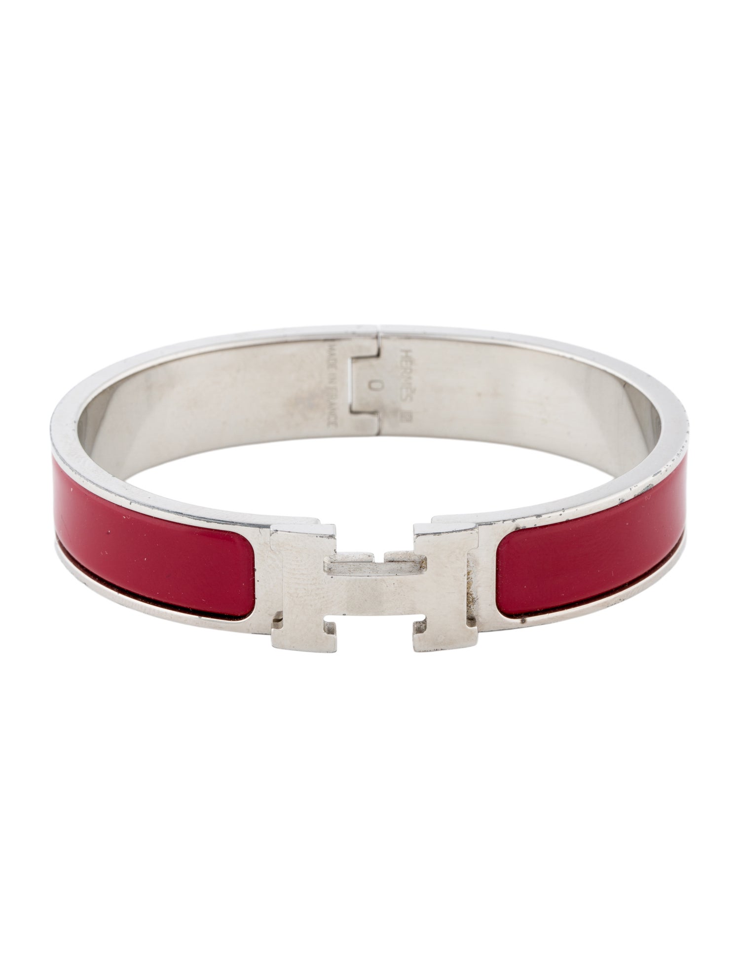 Hermès Clic H Enamel Bangle Bracelet