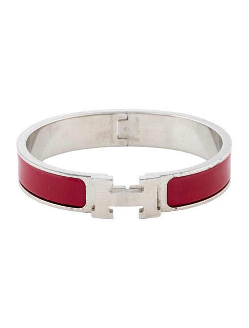 Hermès Clic H Enamel Bangle Bracelet
