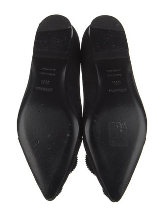 Hermès Suede Studded Accents Loafers