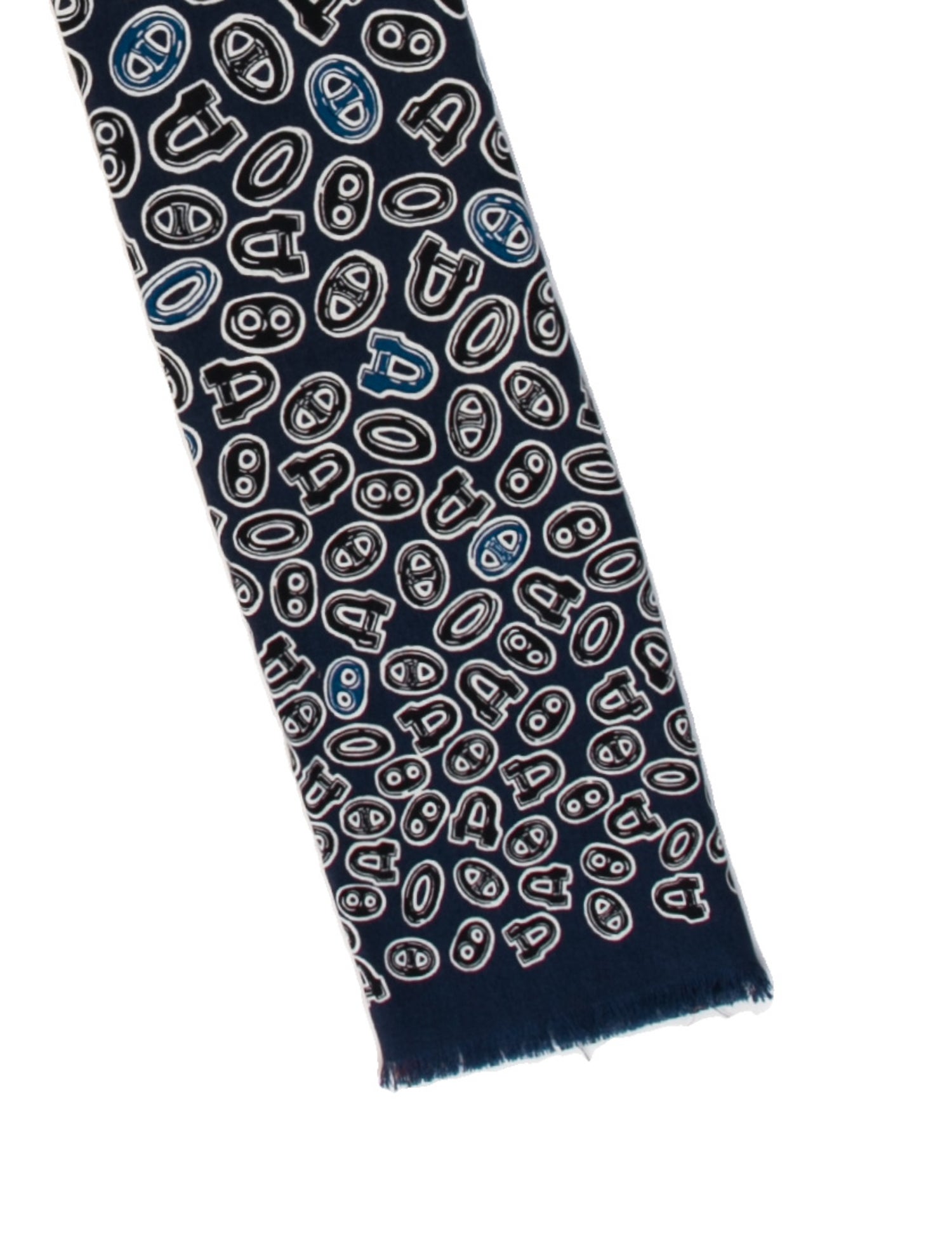 Hermès Wool Chaîne d'Ancre Insignia Scarf