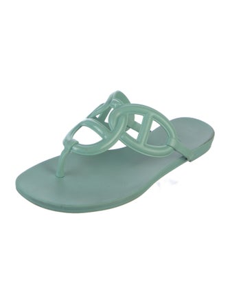 Hermès Egerie Chaîne d'Ancre Insignia Flip Flops