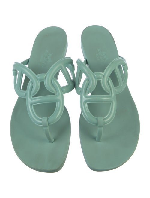 Hermès Egerie Chaîne d'Ancre Insignia Flip Flops