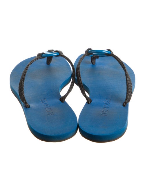 Hermès Kala Nera Chaîne d'Ancre Insignia Flip Flops