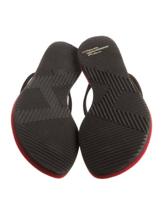 Hermès Kala Nera Chain-Link Accent Flip Flops
