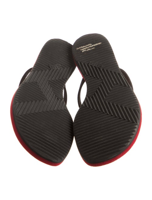 Hermès Kala Nera Chain-Link Accent Flip Flops