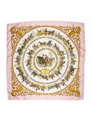 Hermès Scarves and Shawls La Promenade De Longchamps Silk Scarf 90cm