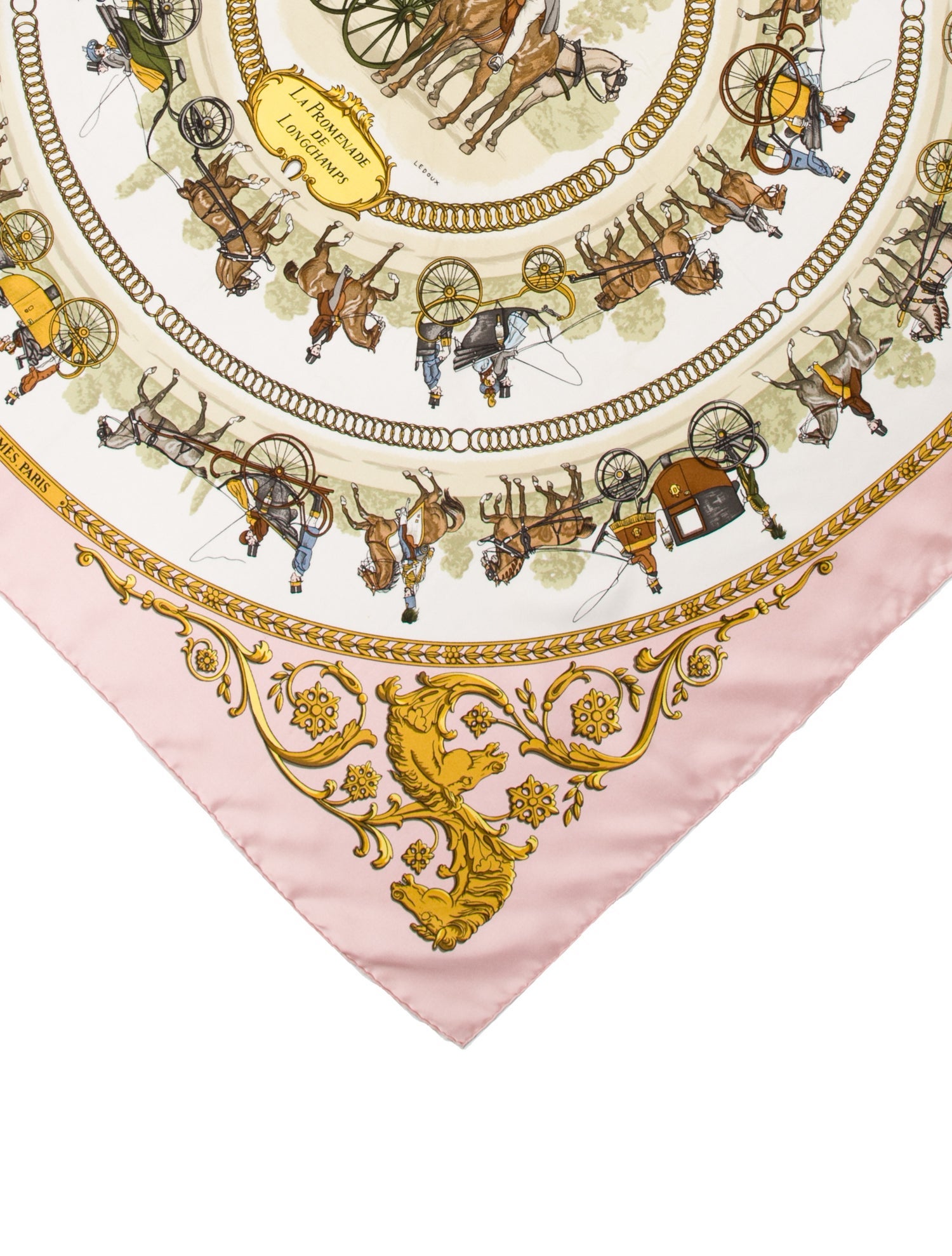 Hermès La Promenade De Longchamps Silk Scarf