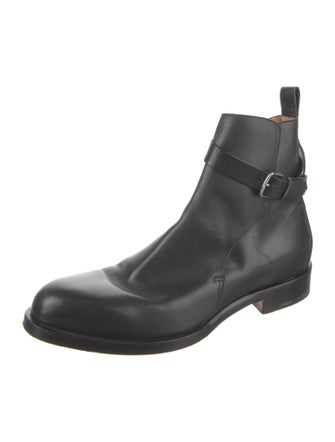 Hermès Leather Moto Boots