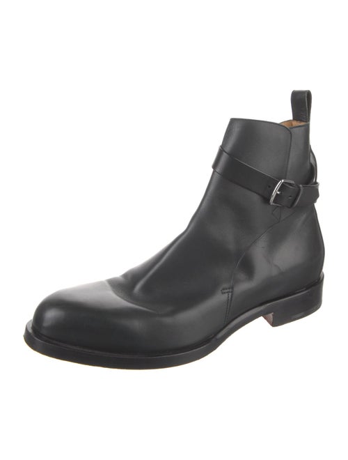 Hermès Leather Moto Boots