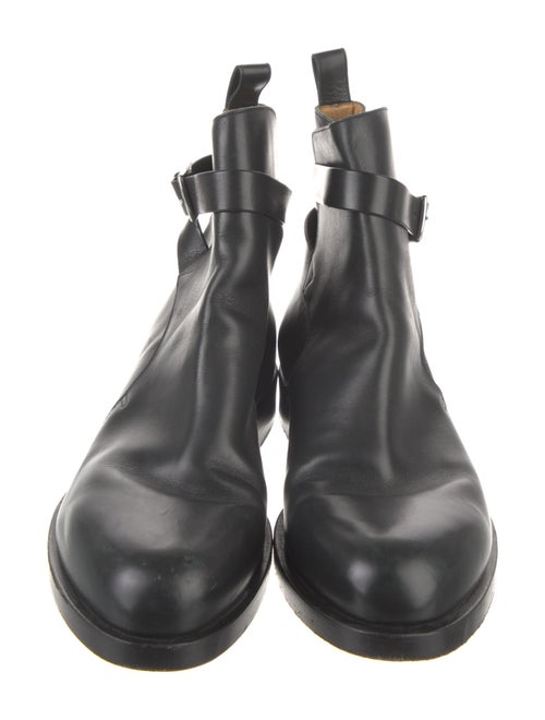 Hermès Leather Moto Boots