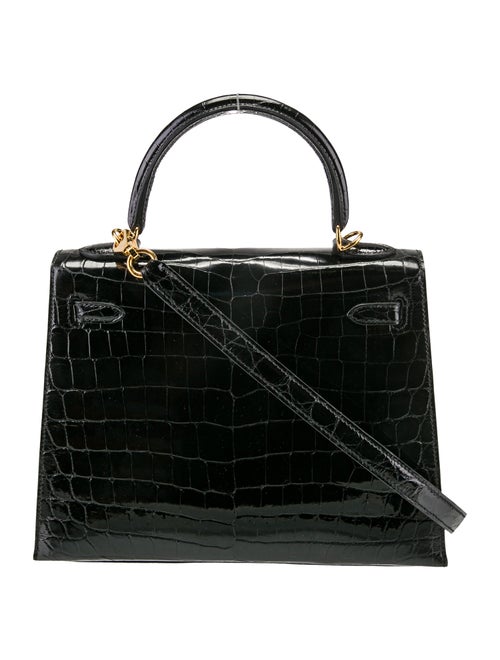 Hermès Shiny Niloticus Crocodile Kelly II Sellier 25