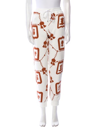 Hermès Printed Embroidered Accent Sweatpants