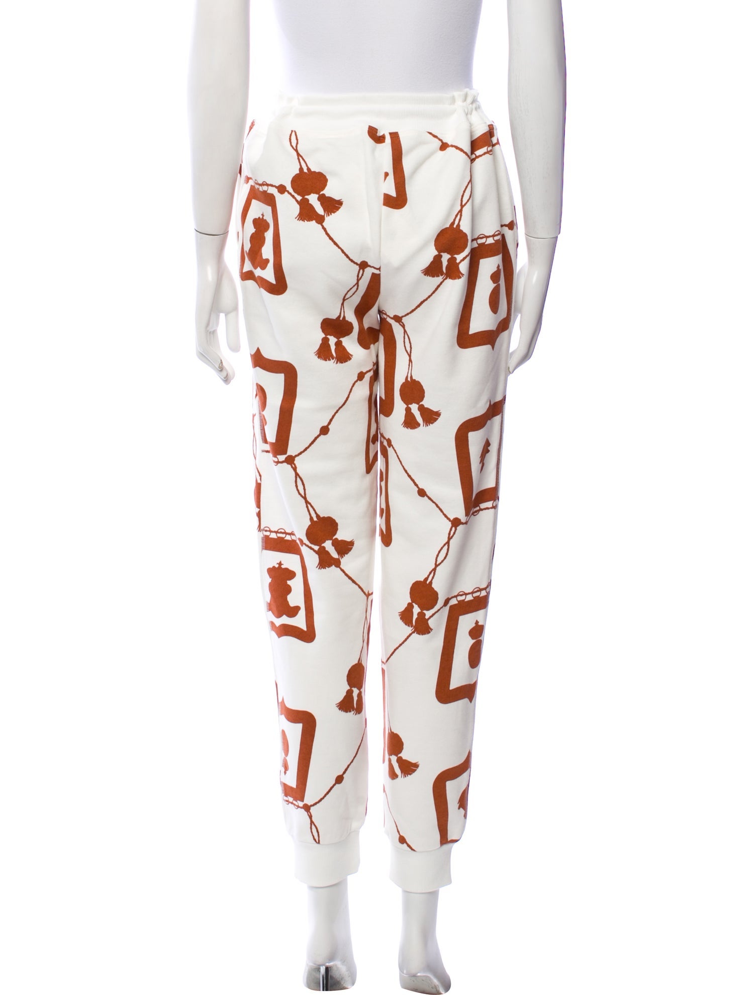 Hermès Printed Embroidered Accent Sweatpants