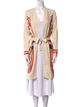 Hermès Silk Printed Robe