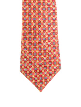 Hermès Silk Patterned Tie
