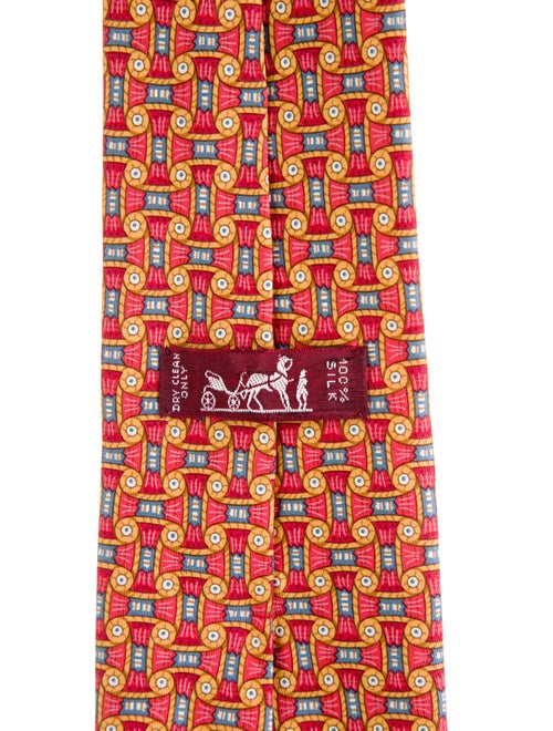 Hermès Silk Patterned Tie