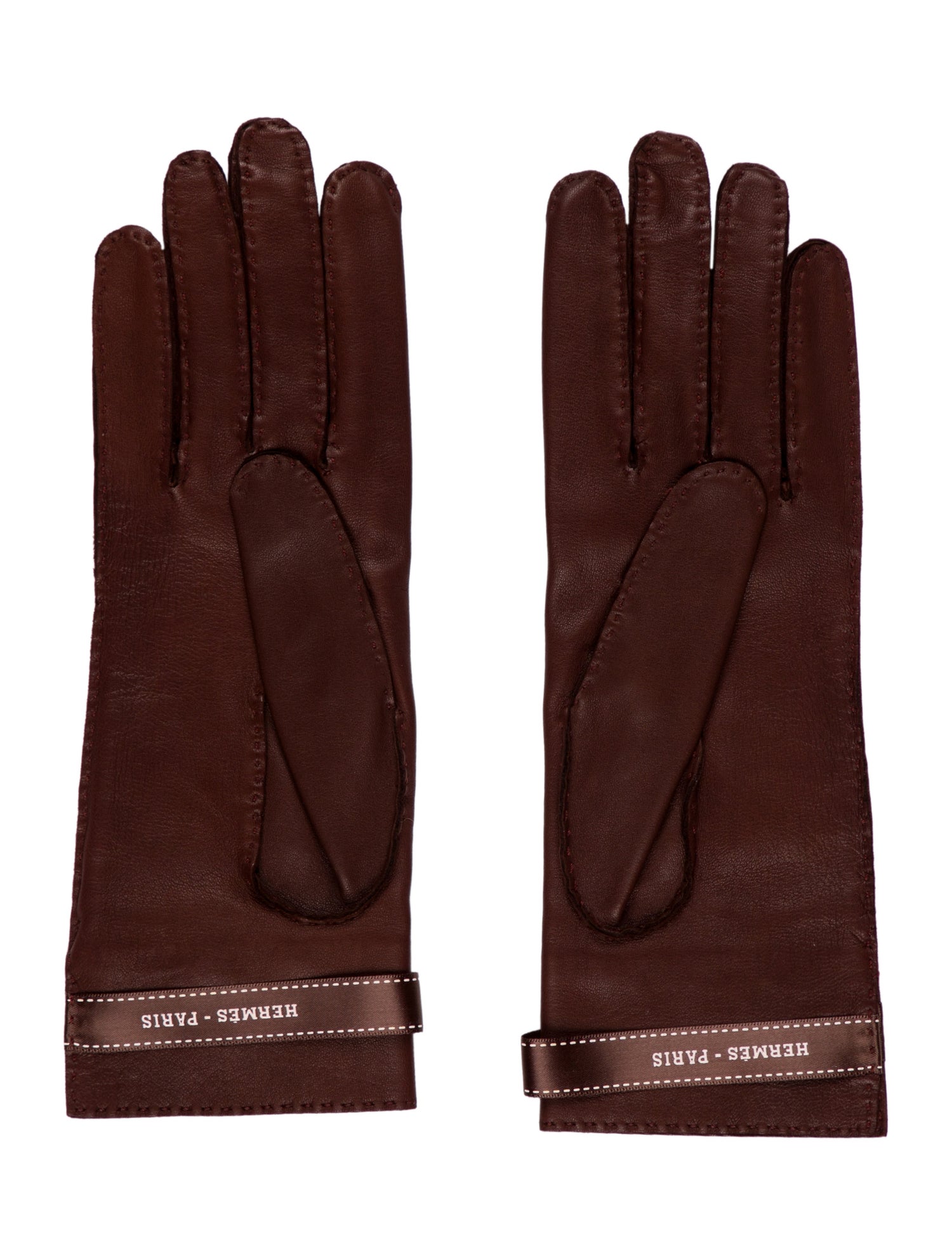 Hermès Bolduc Leather Gloves