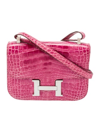 Hermès Shiny Alligator Micro Constance 14