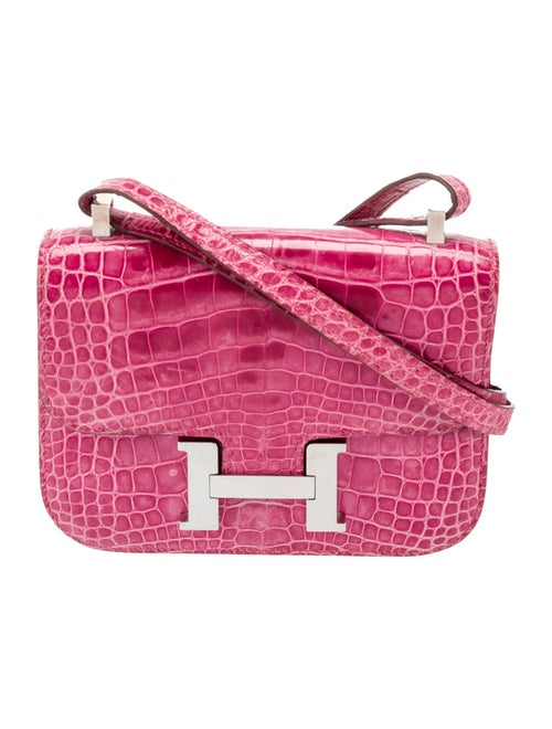 Hermès Shiny Alligator Micro Constance 14