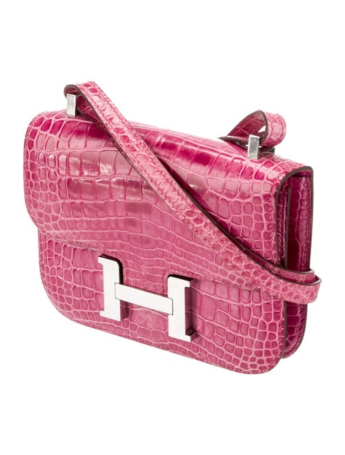 Hermès Shiny Alligator Micro Constance 14