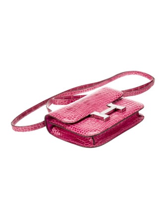 Hermès Shiny Alligator Micro Constance 14