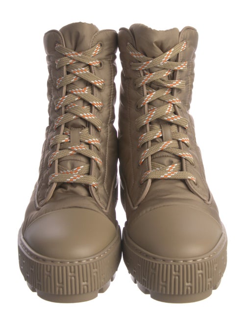 Hermès Parachute Fresh Nylon Combat Boots