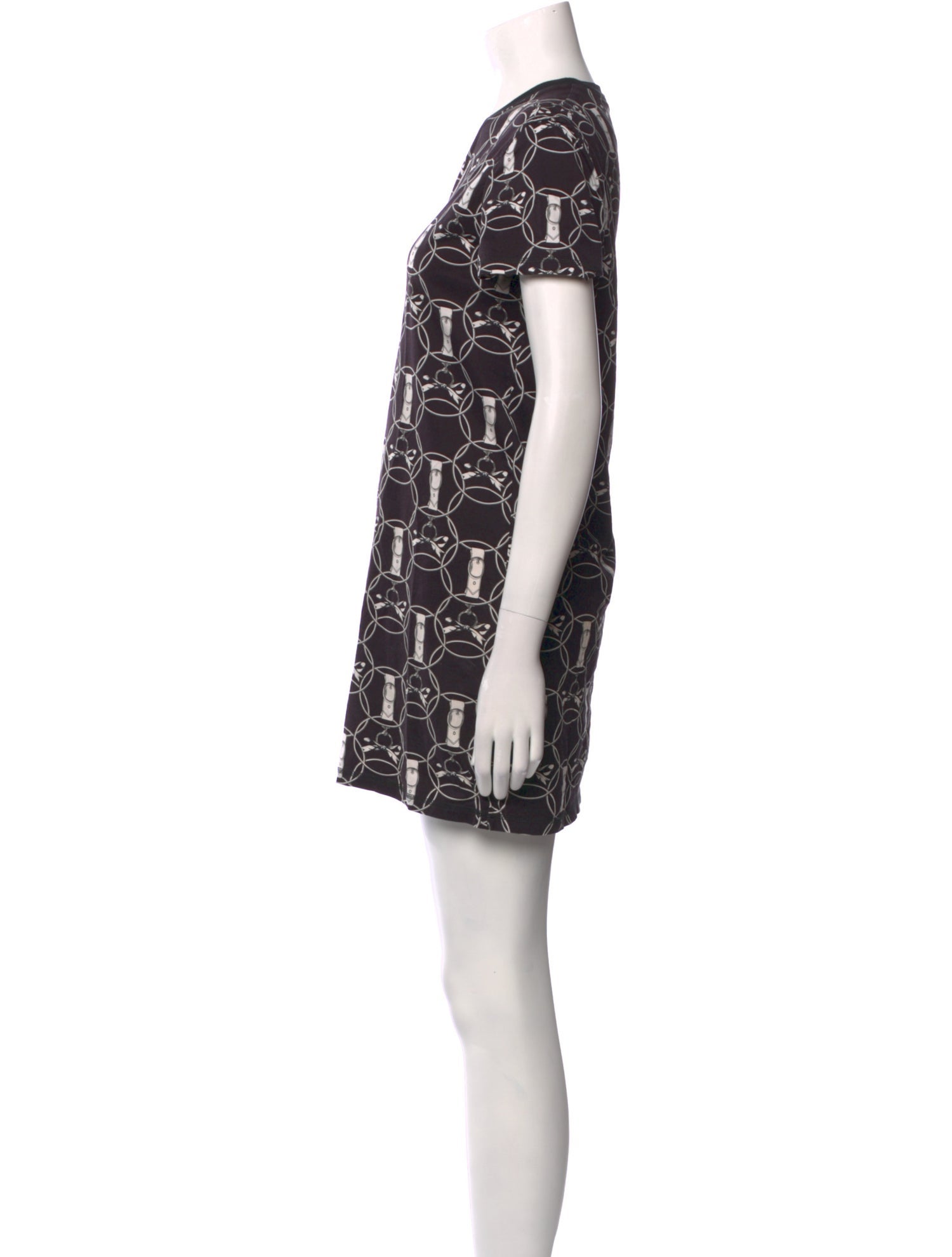 Hermès Printed Mini Dress