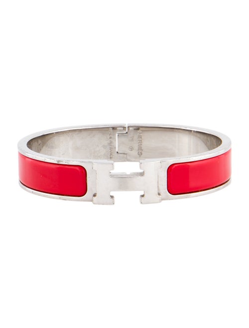 Hermès Enamel Clic Clac H Bangle Bracelet