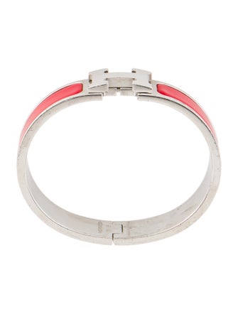 Hermès Enamel Clic Clac H Bangle Bracelet