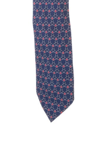 Hermès Ties Silk Patterned Tie