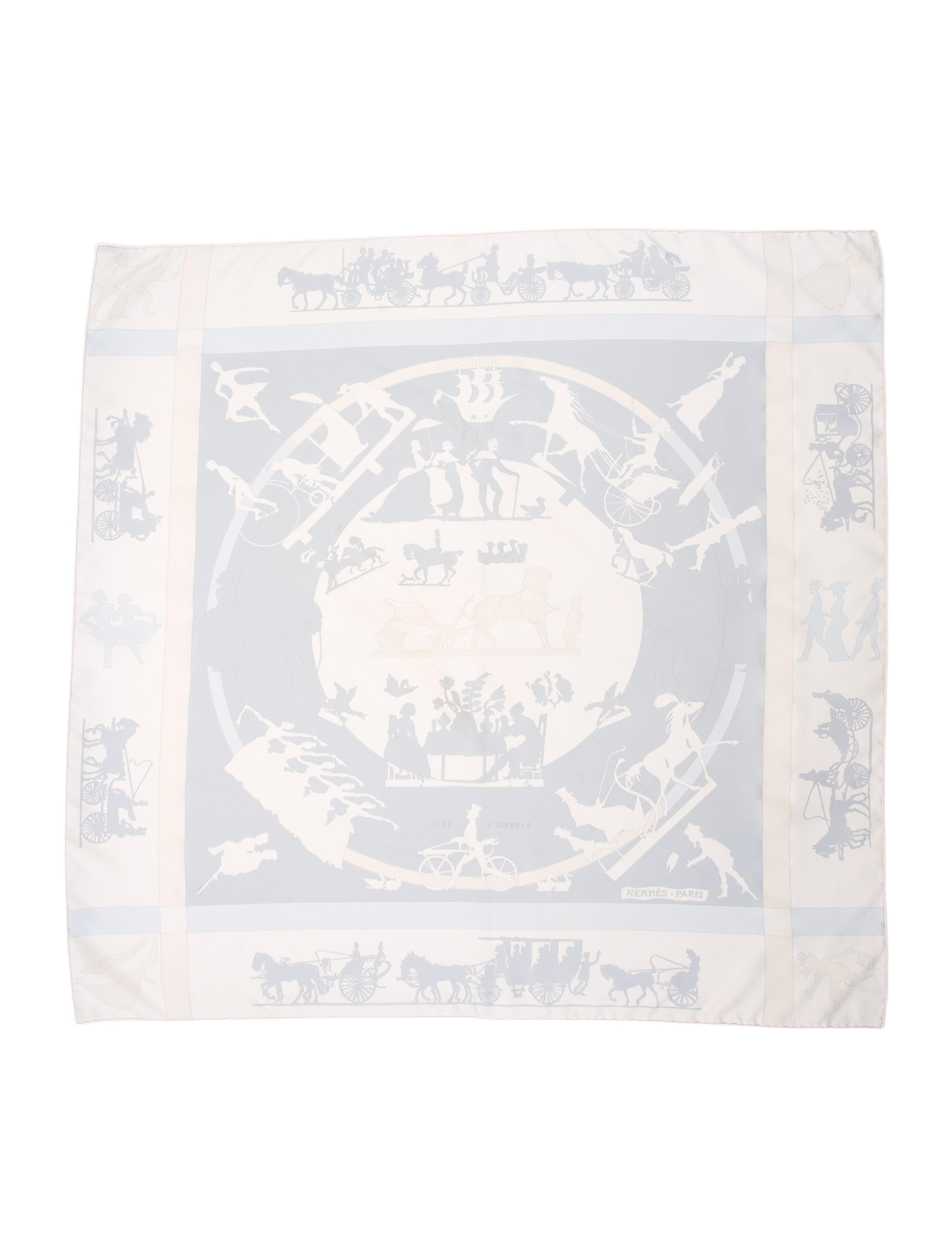 Hermès Jeux D'Ombres Silk Scarf