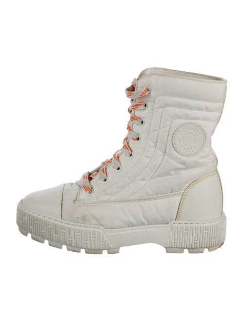 Hermès Fresh Nylon Combat Boots