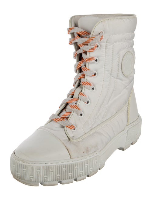 Hermès Fresh Nylon Combat Boots