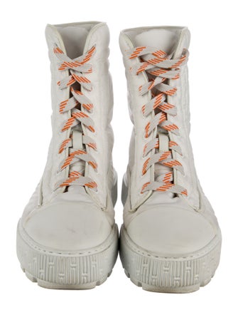 Hermès Fresh Nylon Combat Boots