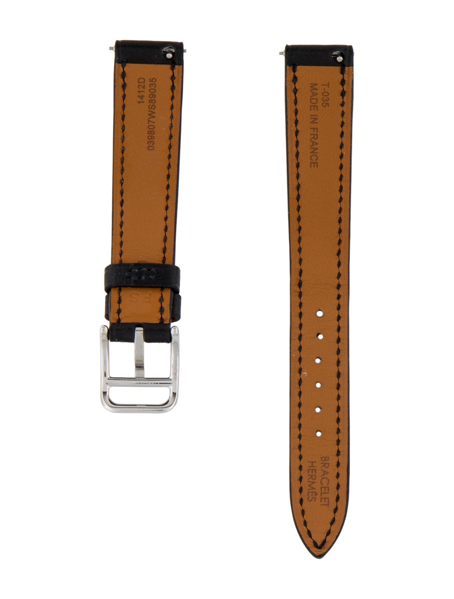 Hermès 14mm Leather Watch Strap
