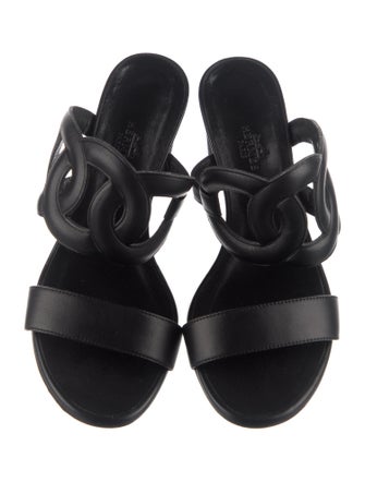 Hermès Bikini Leather Slides